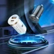 Автомобільний зарядний пристрій BOROFONE BZ22 Scenery dual port PD30W+QC3.0 car charger Black - изображение 4