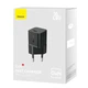 Мережевий зарядний пристрій Baseus GaN5 Fast Charger(mini) 1C 20W EU Black - изображение 2