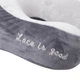 Подушка для шиї Lace is good U-подібна дорожня ортопедична наповнювач memory foam ефект памʼяті мʼякий плюш велюр анатомічна підтримка шиї та голови для подорожей сну в авто літаку потягу та офісі - зображення 9