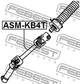 Рульовий вал (карданний) Febest ASM-KB4T - зображення 2
