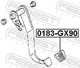 Накладка педалі Febest 0183-GX90 - зображення 4