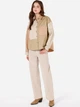 Рубашка хлопковая оверсайз женская Colin's CL1072136LKH M-L Light Khaki (8684112469041) - изображение 3