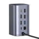 Док-станция Baseus NU1 Air Spacemate hub 12в1 USB-C - 2xHDMI 4K@60Hz 2xUSB-C 10Gb/s 2xUSB-A 5Gb/s 2xUSB-A (480Mb/s) RJ45 SD/microSD 3.0 USB-C (PD) (69 - изображение 5