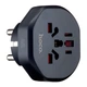 Перехідник мережевий Hoco AC6 Unimpeded universal conversion plug (EU) - зображення 1