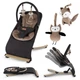 Шезлонг Kidwell Rubi black/gold Wooden - зображення 3