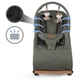 Шезлонг Kidwell Rubi green/black wooden - зображення 5
