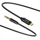 Кабель AUX Baseus Yiven M01 Type-C to AUX 3.5 1.2 м СAM01-01 Чорний - зображення 1