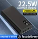 Повербанк Hinne 20000mAh 22.5W Power Bank 2 USB выхода / Type-C / Micro-USB Павербанк черный - изображение 1