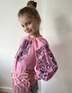 Вишиванка для дівчинки Galychanka Зозулька 110 рожевий (GALZOZUROZHFIO) - изображение 4
