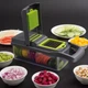 Овочерізка багатофункціональна з насадками 14в1 Veggie Slicer тертка мультислайсер набір для нарізування овочів і фруктів - зображення 8