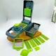 Овочерізка багатофункціональна з насадками 14в1 Veggie Slicer тертка мультислайсер набір для нарізування овочів і фруктів - зображення 10