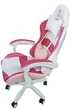 Крісло геймерське Bonro Lady 807 рожево-біле з м'якими підлокітниками та ергономічною спинкою (76-165-42300098) - зображення 3