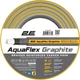 Армированный многослойный шланг для полива 20 м из ПВХ 2Е AquaFlex Graphite 3/4" Четырехслойный шланг для сау с максимальным давлением до 20 бар Серый с желтой полоской - изображение 2
