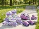 Набор роликовые коньки раздвижные Inline Skates PU свет размер 29-33 стелька 18-20,5 см с шлемом и защитой Фиолетовые (78456454) - изображение 8
