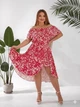Женское платье-комбинезон красное 48-50 р2331.0102 - изображение 1