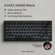 Клавіатура AJAZZ AK820 Black Ігрова Дротова Механічна, USB-C, біла підсвітка, Red Switch - зображення 1