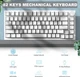 Клавіатура AJAZZ AK820 White Ігрова Дротова Механічна, USB-C, біла підсвітка, Blue Switch - зображення 6