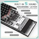 Клавіатура AJAZZ AK820 Black Ігрова Дротова Механічна, USB-C, біла підсвітка, Red Switch - зображення 11