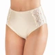 Труси-сліпи жіночі з мікрофібри та мережива великих розмірів Felisiya Lingerie Бежевий 272-948 2ХL - зображення 1