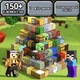 Магнитный конструктор Minecraft 150 блоков, 7 фигурок. Подарочный набор - изображение 3