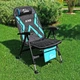 Кресло рыболовное складное Xin Haishen JBD-07 Черный с голубым 61×63×93 см с чехлом регулируемые ножки до 150 кг для рыбалки кемпинга и отдыха (JBD-07) - изображение 2