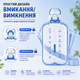 Еко-пляшка для води 750 мл блакитна, BPA-free з ремінцем та мірною шкалою - зображення 6