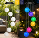 Садовая подвесная лампа с 6 LED шарами MULTI / Лампа на солнечной батарее / Декоративные фонарики Музыка ветраСадовая подвесная лампа с 6 LED шарами MULTI / Лампа на солнечной батарее / Декоративные ф - изображение 2