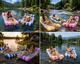 Надувний водний гамак-матрац для плавання Pool Loungers з сіткою - зображення 3