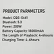 Портативна колонка Sing-e CQS-S661, Блакитний - 713487 - зображення 9
