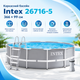 Каркасный бассейн Intex 26716-5, 366 × 99 см - изображение 2