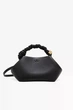 Женская кожаная сумка с логотипом GANNI Small Bou Bag Черный - изображение 1