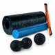 Масажний набір PowerPlay PP_4015 EPP Foam Roller Set 4in1 (2-ва роли + 2-ва м'ячі) Чорно-синій - изображение 11