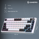 Клавіатура GamePro Asgard Valhalla QLAB Sakura Switch White With Display (MK160-W-D-QS-PRO) 333283 - зображення 9