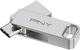 Флеш пам'ять PNY Duo Link 256GB USB 3.2 Type-C Dual Flash Silver (751492681719) - зображення 1
