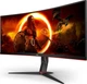 Монітор 34" AOC CU34G2XP (CU34G2XP/BK) VA 180Hz 3440x1440 Curved Black - зображення 3