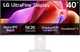 Монитор 39.7" LG UltraFine 40U990A-W (40U990A-W.AEU) Nano IPS Black 60Hz 5120x2160 Curved White - изображение 1