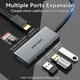 USB-хаб Vention 6-in-1 USB Type-C -> HDMI/TF/3xUSB-A 3.0, 0.15 м (TOOHB) - изображение 4
