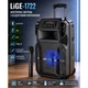 Акустична система LiGE-1722 акумуляторна Bluetooth колонка з мікрофоном (4574567) - зображення 1
