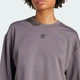 Женский лонгслив Essentials Winterized Wide Rib adidas JV7457 (XL) серый (4068807484139) - изображение 4