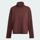 Женская спортивная кофта ALL SZN Soft Lux Quarter-Zip adidas JW7421 (XL) коричневый (4068808497282) - изображение 5