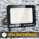 Уличный сверхяркий светодиодный прожектор SKYWORLD 30W от сети, водозащита IP66, угол обзора 120°, уличный светодиодный прожектор, мощный уличный фонарь, фасадный светильник - изображение 4