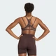 Женское бра Optime Leopard Strappy Light Support adidas KF5702 (XL) коричневый (4068822536769) - изображение 2