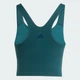 Женская майка adidas All Me Medium Support adidas JL5525 (M) зеленый (4068811370558) - изображение 7