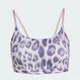 Женское бра Optime Essentials Workout Leopard Light Support adidas KA6345 (XS) фиолетовый (4068822084345) - изображение 6