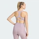 Женское бра Optime Essentials Workout Zip-Front Medium Support adidas KA4746 (L) фиолетовый (4068822360470) - изображение 2