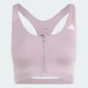 Женское бра Optime Essentials Workout Zip-Front Medium Support adidas KA4746 (L) фиолетовый (4068822360470) - изображение 5