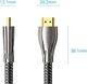 Кабель Vention HDMI M-M, 8.0 м, V2.0, 4K 60Гц, оплетка, Zinc Alloy Type Black (ALMBK) - изображение 2
