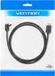 Кабель Vention HDMI M - M, 1.0 м, V2.0, 4K 60Гц, кут 270°, PVC, Black (AAQBF) - зображення 5