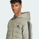 Мужская пуховая парка Essentials CLIMAWARM 3-Stripes adidas JM4062 (M) зеленый (4068811717599) - изображение 4