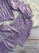Велюровий костюм-трійка для дівчинки 7 років, зріст 122 Lavender Style: худі, шорти та топ - изображение 5